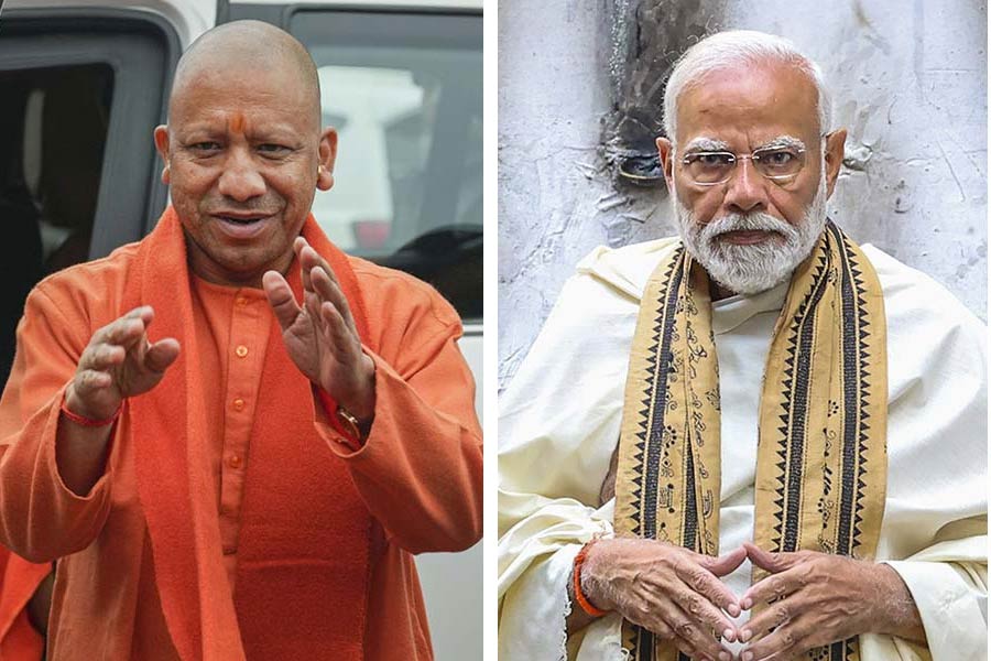 Yogi Adityanath and PM Narendra Modi