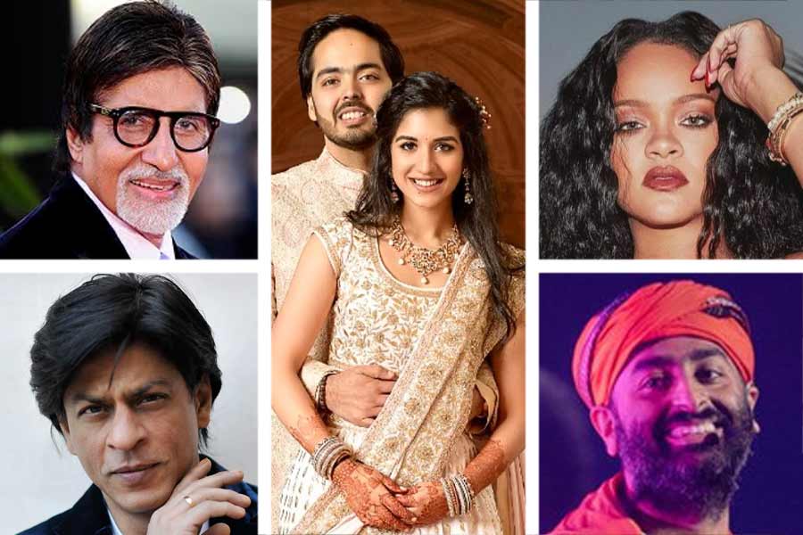 Amitabh Bachchan, Shah Rukh Khan, Rajinikanth, global star Rihanna, Arijit Singh, Diljit Dosanjh and others to present at Ambani’s pre-wedding bash