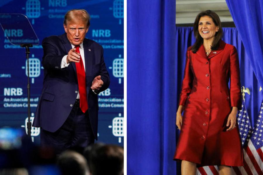 রিপাবলিকান দলের প্রেসিডেন্ট পদপ্রার্থী হিসাবে ট্রাম্প এবং নিক্কির নামই উঠে এসেছে।