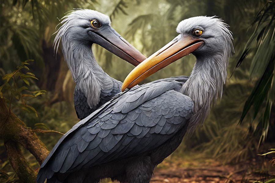 শুবিল স্টর্ক এক ধরনের পাখি যাদের ঠোঁট এতটাই লম্বা এবং আকারে বড় যে তারা ঠোঁট দিয়ে ভারী ওজনের প্রাণীদেরও তুলতে পারে। প্রাণিবিদদের দাবি, এদের পূর্বপ্রজাতি প্রায় সাড়ে ছ’কোটি বছর আগে এই পৃথিবীতে বিরাজ করত। টি-রেক্স ডাইনোসরের সমসাময়িক এই শুবিল স্টর্ক। দক্ষিণ সুদান এবং জ়াম্বিয়ায় এই পাখি দেখা যায়।