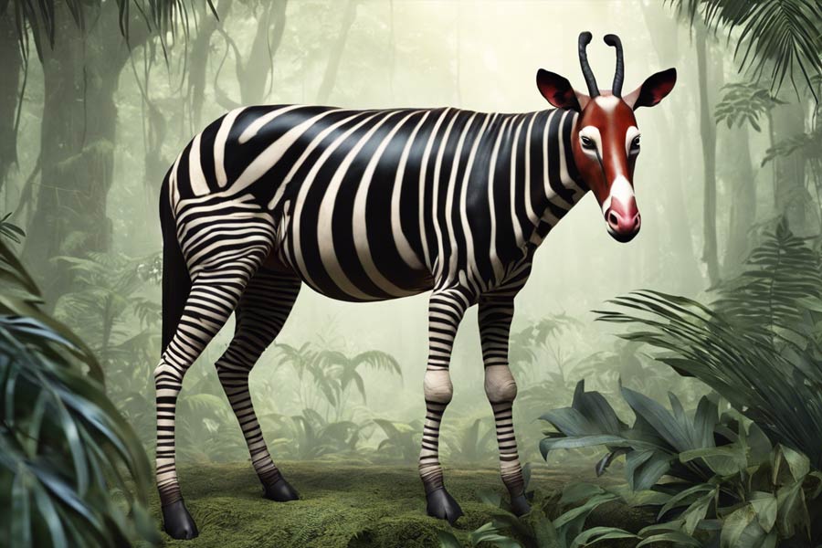 ১৮ লক্ষ বছর আগে আবির্ভাব হয় ওকাপির। জেব্রা জিরাফ নামে পরিচিত এই প্রাচীন স্তন্যপায়ী প্রাণীর দেখা এখনও মেলে মধ্য আফ্রিকায়।