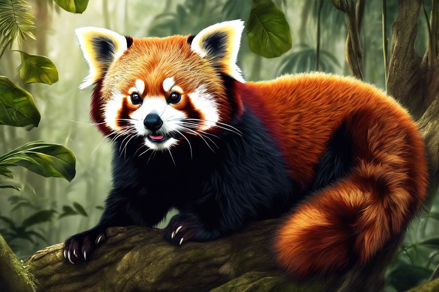 রেড পান্ডার আবির্ভাব হয় ২৫ লক্ষ বছর আগে। বর্তমানে নেপাল এবং চিনে এই প্রাণীর দেখা মেলে।