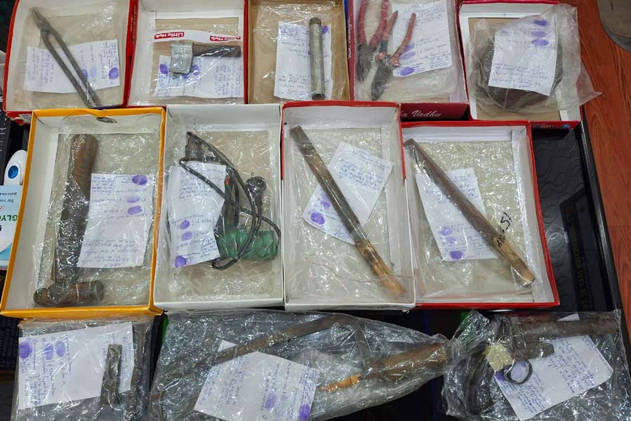 Police discovered an Illegal weapon factory in Nadia