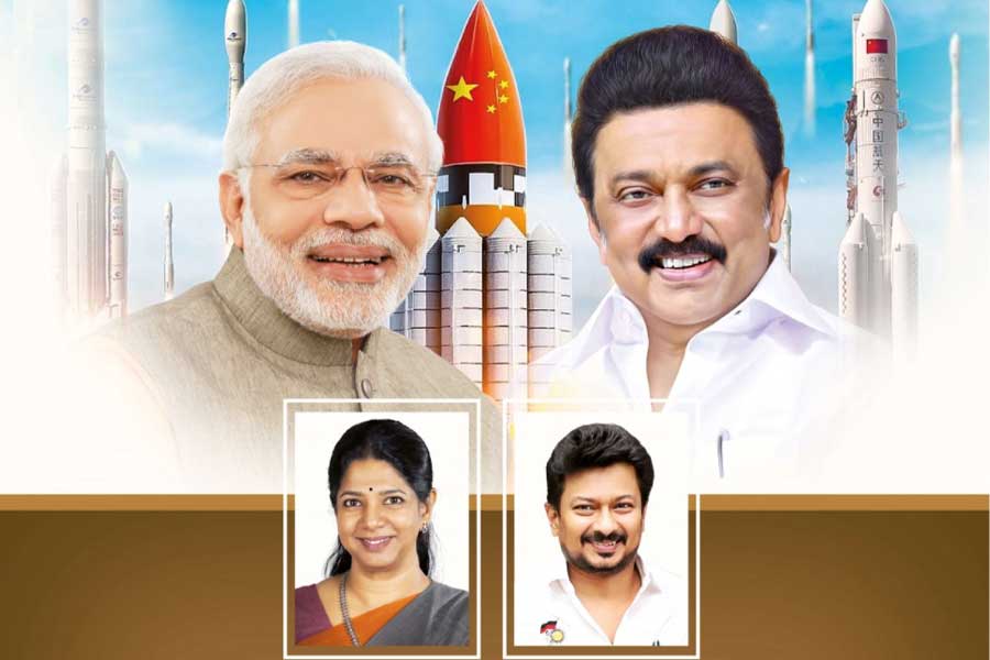 BJP slams Tamil Nadu government for ISRO advertisement with Chinese flag