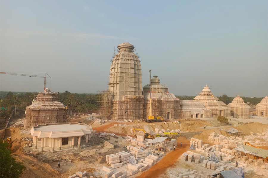 Hastle sighted in construction of Jagannath Temple at Digha
