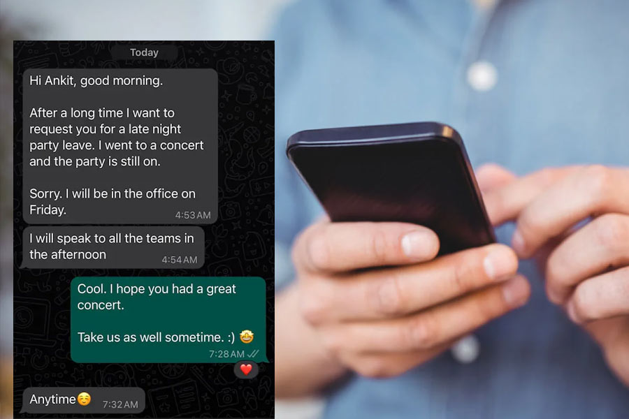 Boss’s Response To Employee’s Late-Night Party Leave Request Goes Viral.