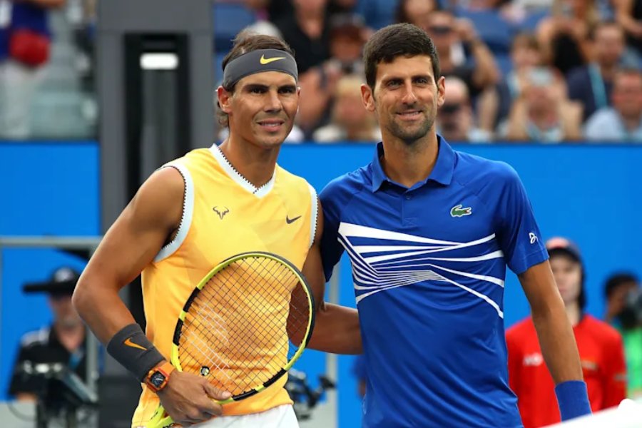 picture of Rafael Nadal and Novak Djokovic