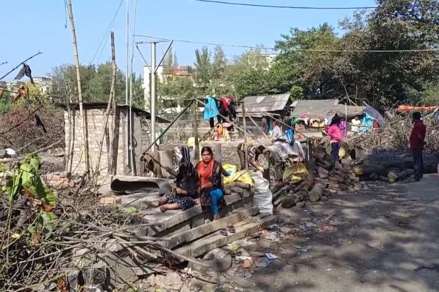 For 16 days, the slum dwellers on Howrah's Drainage Canal Road have been spending nights at school dgtld