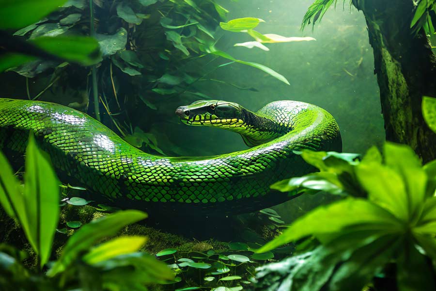 ডাঙায় নয়, বেশির ভাগ সময় জলের তলায় থাকত টাইটানোবোয়া। খাদ্য হিসাবে সমুদ্রের বড় মাছ অথবা কুমির খেত সাপটি।