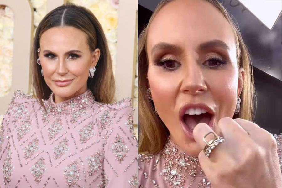 Golden globes 2024 Journalist Keltie Knight dropped diamond ring