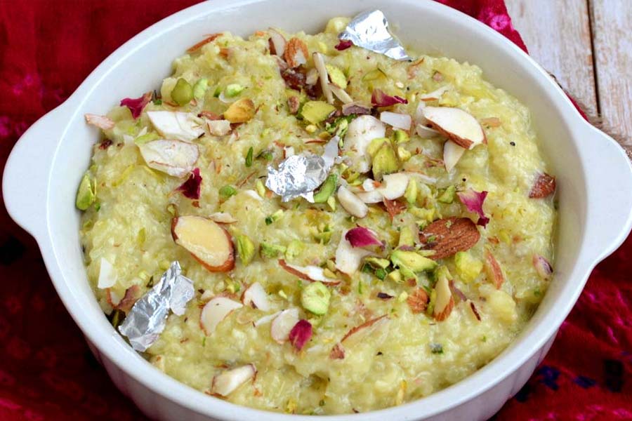 How to cook Halwa with Radish or Mulo at home.