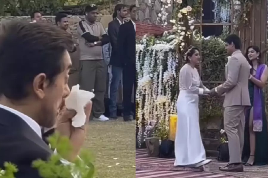 Aamir Khan crying at his daughter Ira and Nupur Shikhare wedding goes viral.