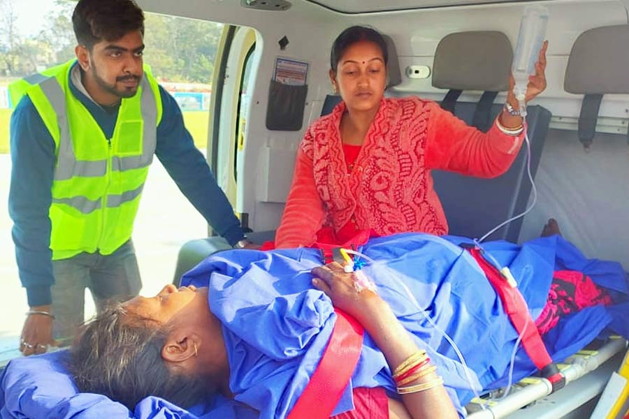 Two women were airlifted to Kolkata after they fell sick in Gangasagar