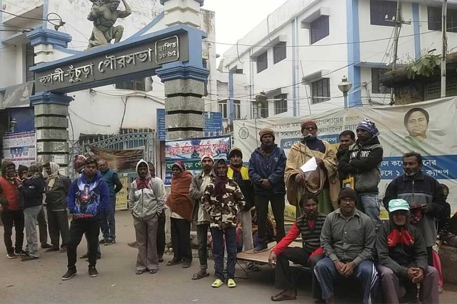 Demand of the Workers of Hooghly Chinsurah Municipality could not be accepted by authority