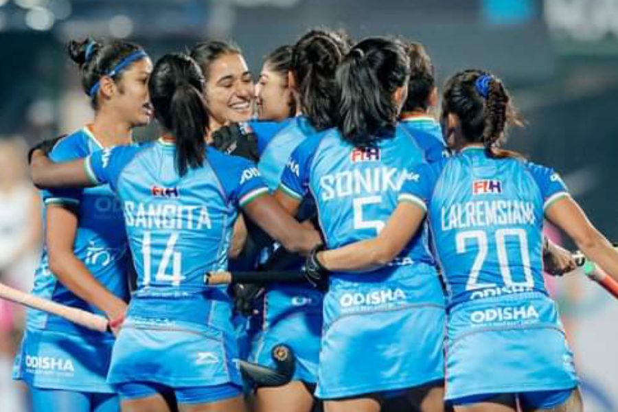picture of Indian women hockey team