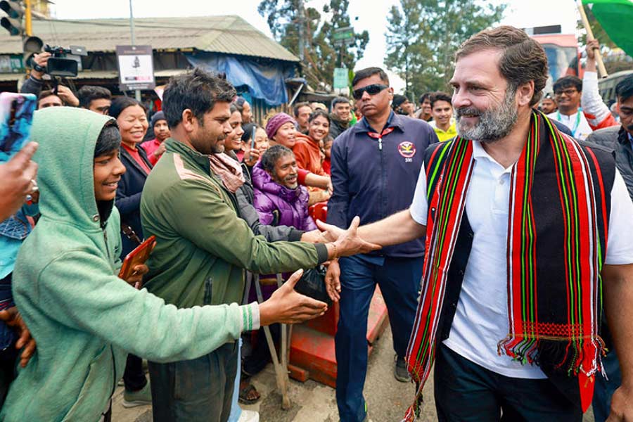 সফর: ভারত জোড়ো ন্যায় যাত্রায় নাগাল্যান্ডের কোহিমায় রাহুল গান্ধী।