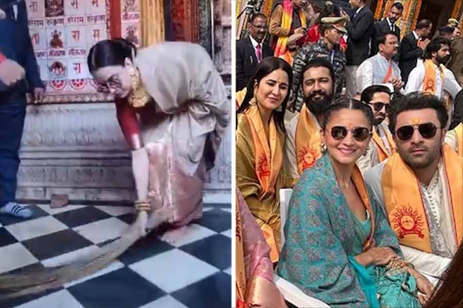 Ranbir Kapoor, Alia Bhatt ride buggy with Katrina Kaif and Vicky Kaushal in Ayodhya