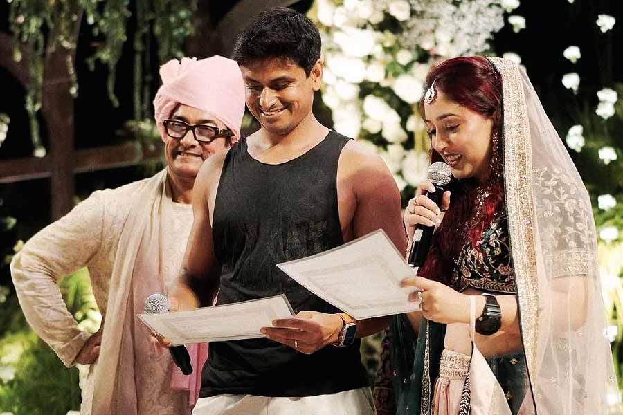 Ira Khan makes fun of father Aamir Khan’s tears at her wedding with Nupur Shikhare