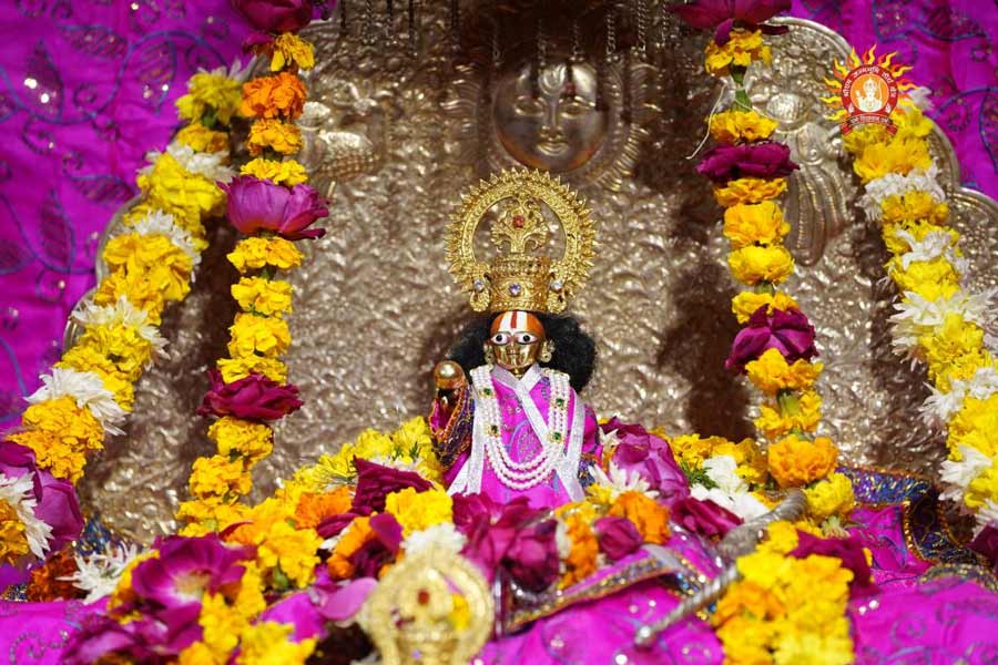 রামলালা শিশু। তাই তার সামনে রাখা রয়েছে রুপোর খেলনা। যেমন রুপোর ঝুনঝুনি, হাতি, উট, ঘোড়া, গাড়ি, লাট্টু। নেপথ্যে রয়েছে সোনার ছাতা।