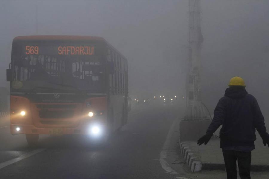 image of delhi fog