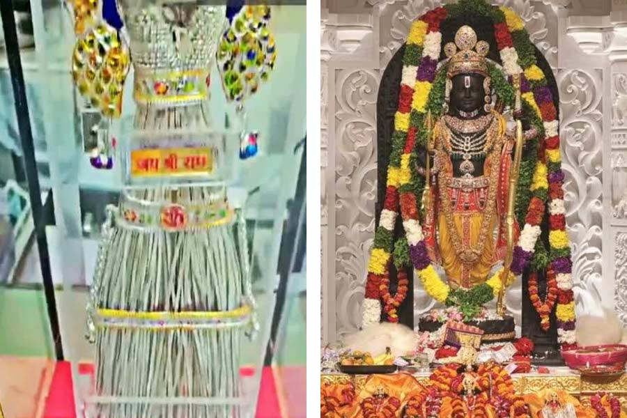 Ayodhya Ram temple gets Silver Broom weighing 2 kgs as gift