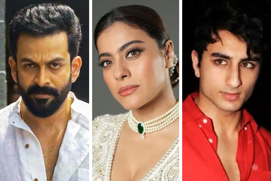 Image of Prithviraj Sukumaran, Kajol and Ibrahim