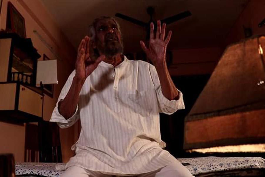 Veteran theatre actor Rudraprasad Sengupta acted in a short film