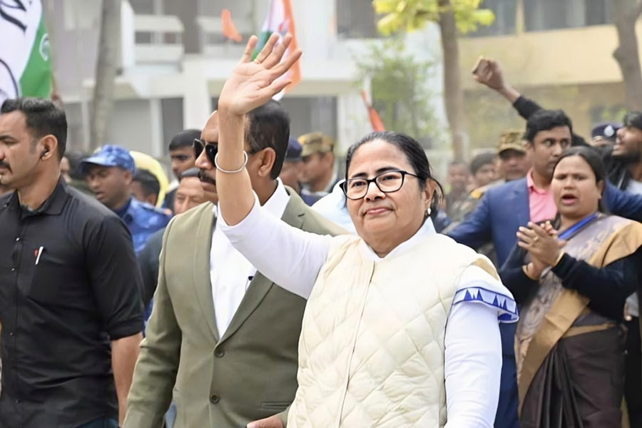 Rahul Gandhi had a night stay at Chopra, Mamata Banerjee marched there on Tuesday.