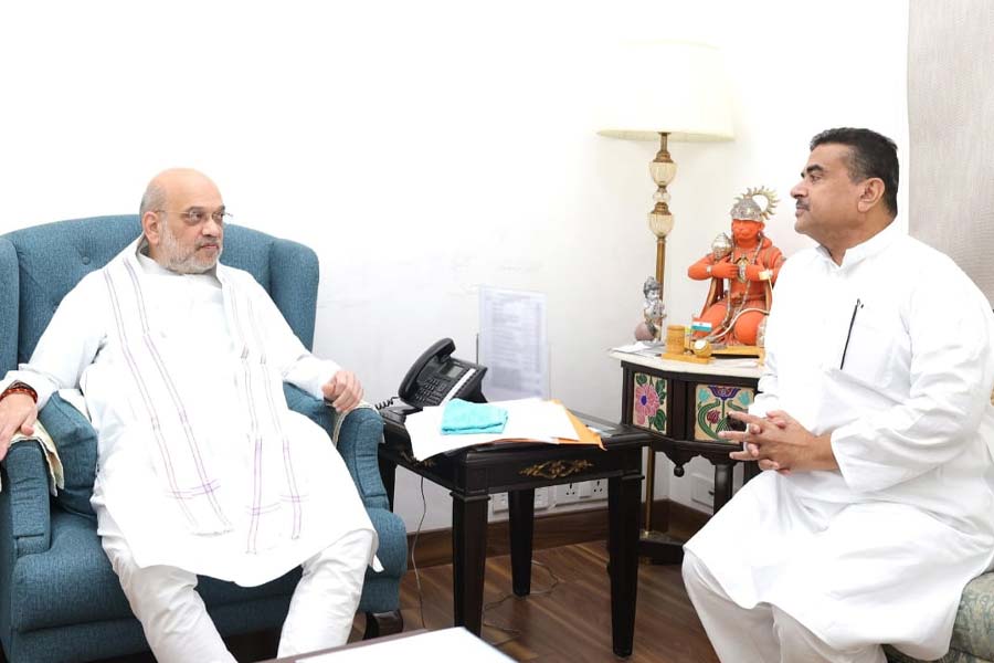 BJP leader Suvendu Adhikari met MHA Amit Shah in Delhi