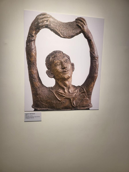 ভাস্কর্যে ভাস্বর: শিল্পী মীরা মুখোপাধ্যায়ের একক প্রদর্শনীর শিল্পকর্ম।