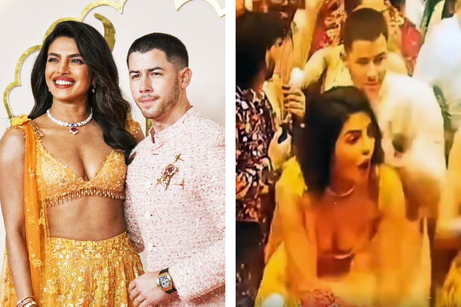 Ananya Panday pushed Nick Jonas while dancing at Anant Ambani and Radhika Merchant\\\\\\\'s wedding