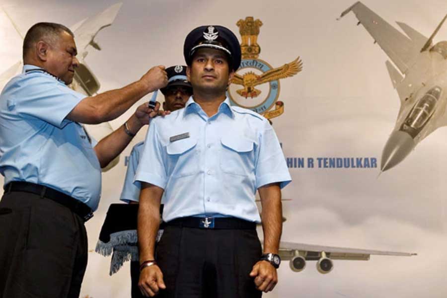 Sachin Tendulkar Captain in Indian Air Force