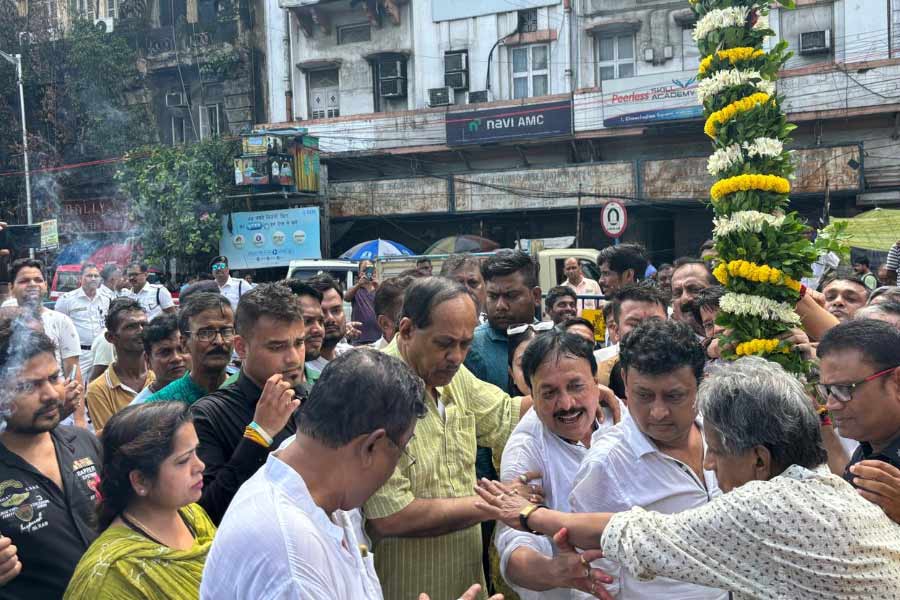 On the occasion of TMC rally on July 21, Khnutipuja was held on Monday