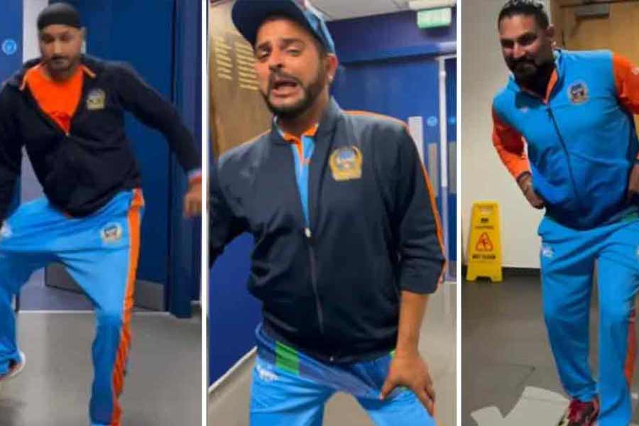 Harbhajan Singh, Suresh Raina and Yuvraj Singh