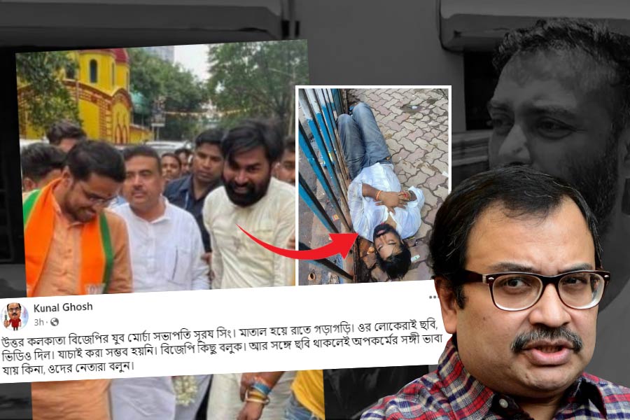 TMC leader Kunal Ghosh released photos of the youth BJP leader Suraj Singh in a drunken state, what is BJP saying