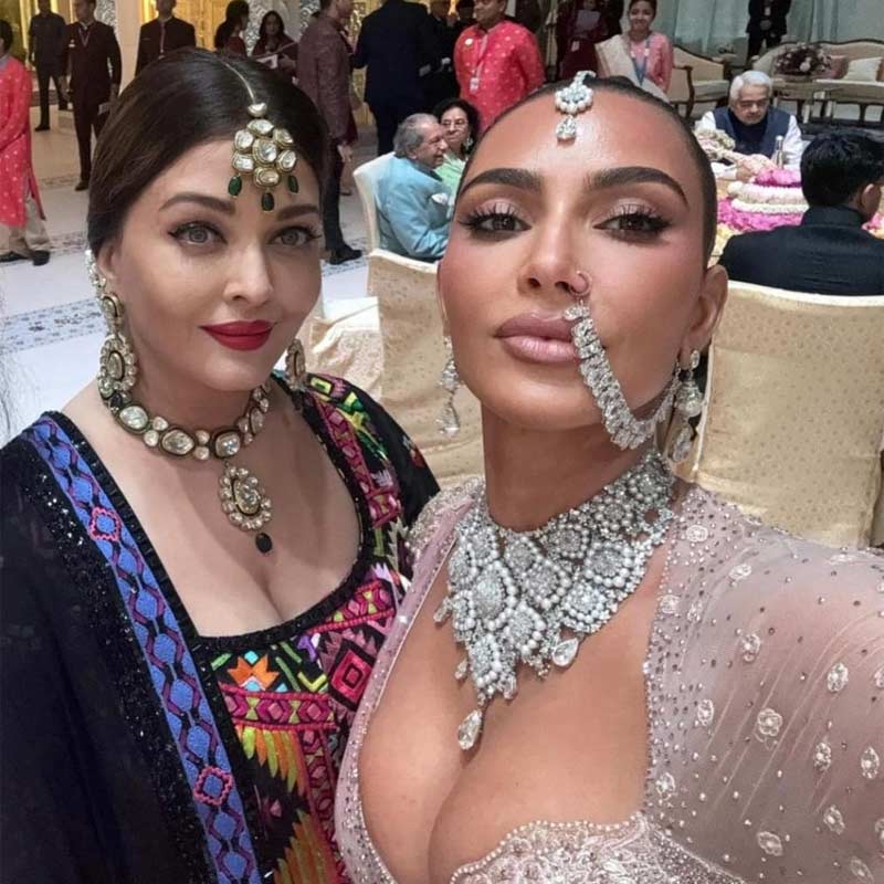Image of Kim Kardashian with Aishwarya Rai Bachchan