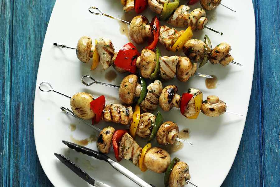 মাশরুম টিক্কা কবাব।