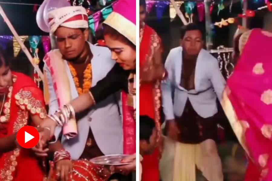Bride collapses during sindoor ceremony, groom reaction’s went viral dgtl