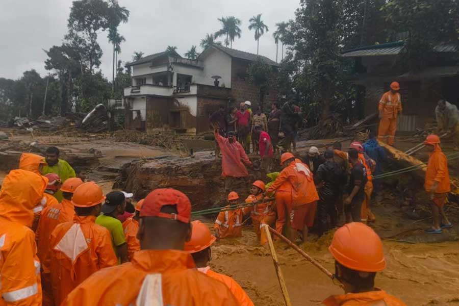 Pictures of Kerala Wayanad Landslide incident 