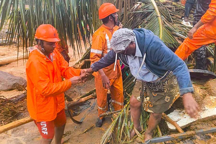 Pictures of Kerala Wayanad Landslide incident 