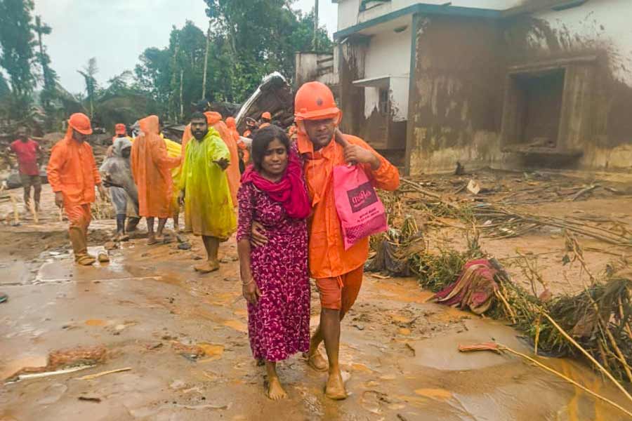Pictures of Kerala Wayanad Landslide incident 