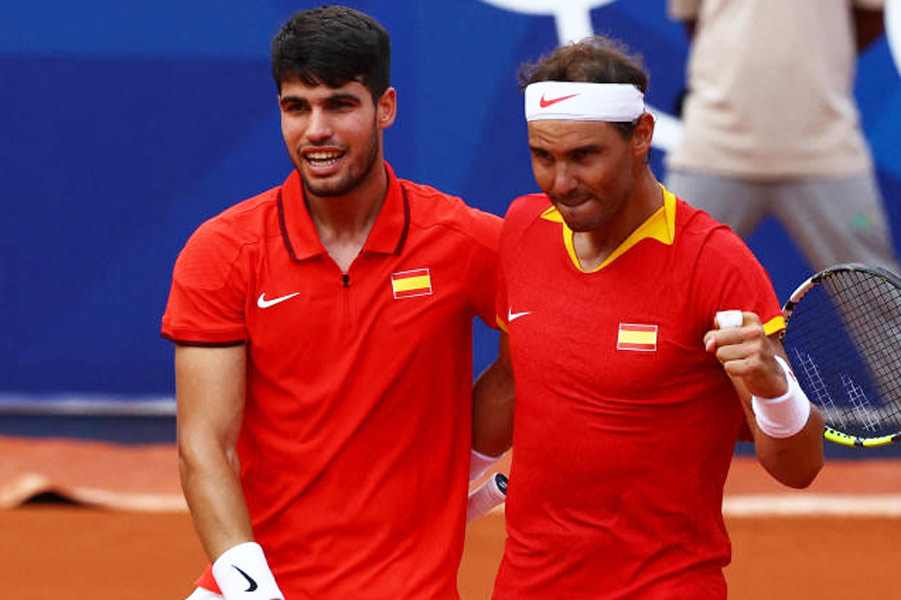 Rafael Nadal and Carlos Alcaraz win second round match of men’s doubles in Paris Olympics 2024