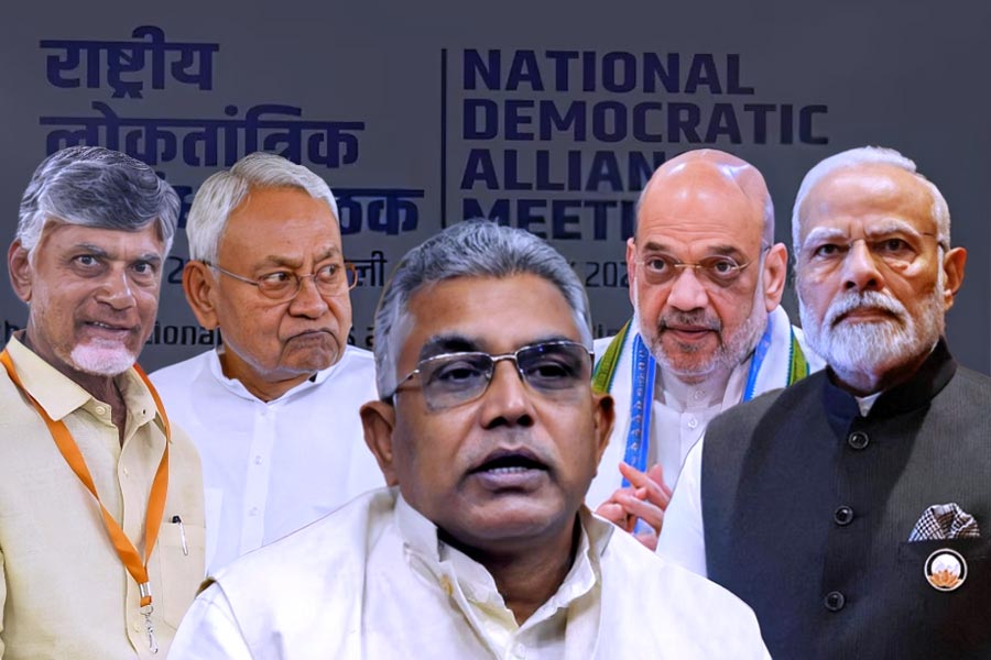BJP leader Dilip Ghosh warns center leadership about Nitish Kumar and Chandrababu Naidu