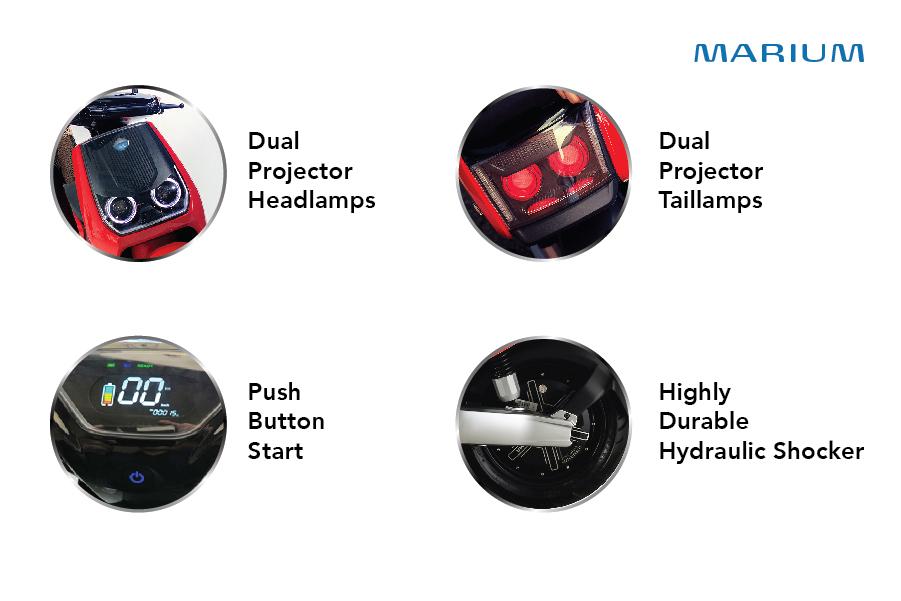 ইতিমধ্যেই ‘ই-ওয়েন্ট’-এর ‘মারিয়াম’ এবং ‘র‍্যাবিটর’ মডেল দু’টি বিশেষ নজর কেড়েছে। ‘মারিয়াম’ মডেলটির বৈশিষ্ট্যগুলির মধ্যে রয়েছে রিভার্স মোড, ডুয়েল প্রজেক্টর হেড এবং টেল ল্যাম্পের সুবিধা-সহ ইউএসবি পোর্টের ব্যবস্থাও। 