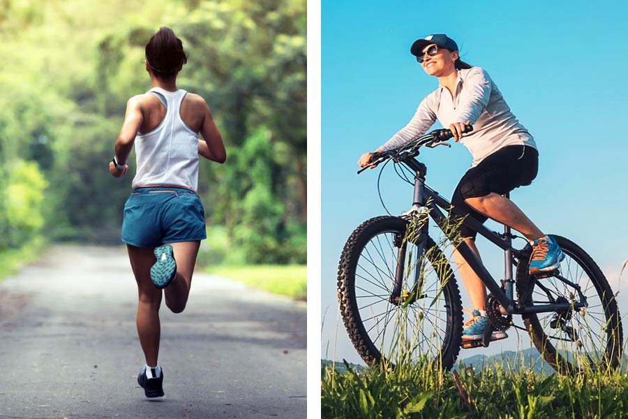 Which is better for weight loss, running or cycling