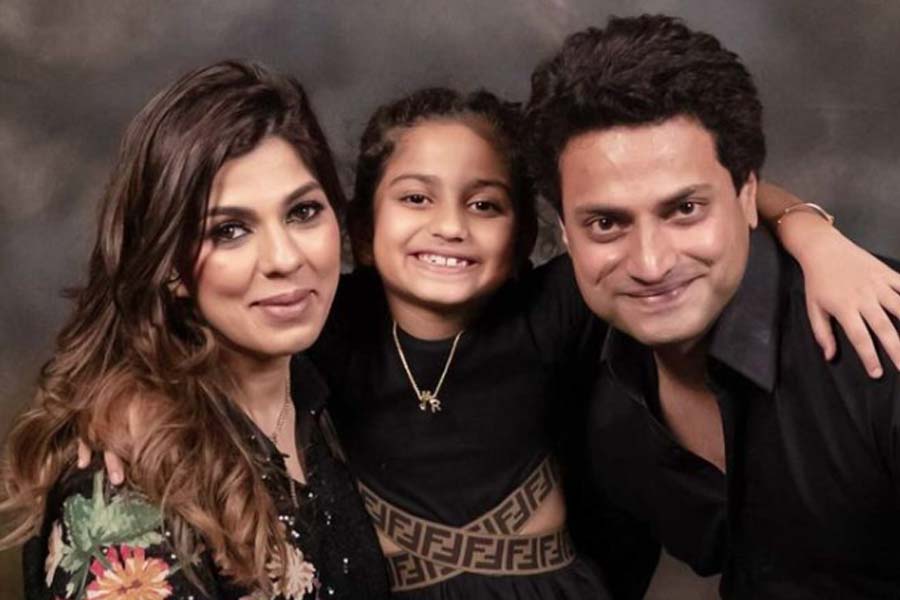 Pooja Dadlani with her family