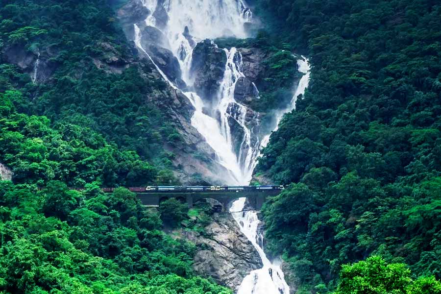 দুধসাগর জলপ্রপাত থেকে তৈর হয়েছে প্রাকৃতিক জলাশয়ও।