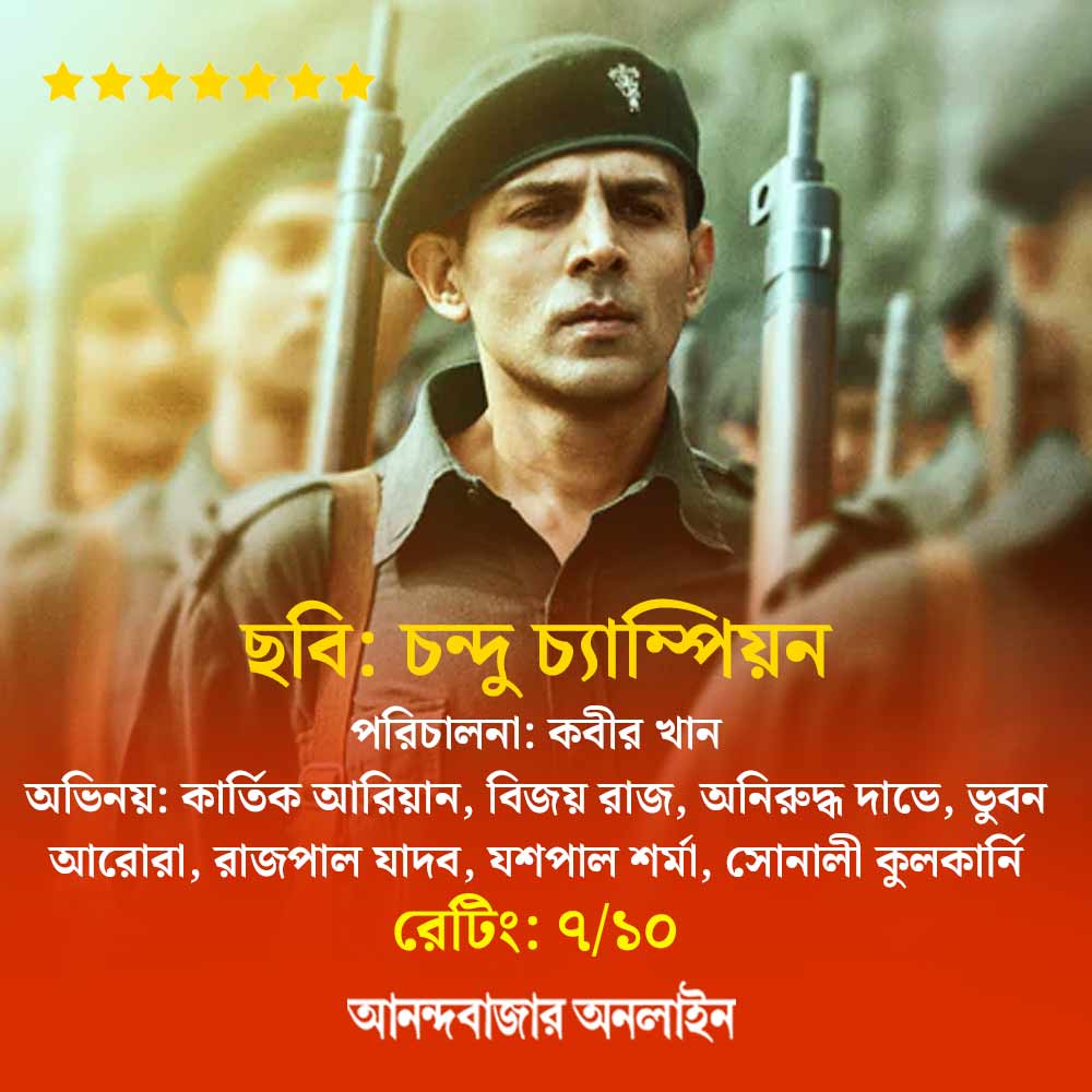 Review of Bollywood film Chandu Champion starring Kartik Aaryan