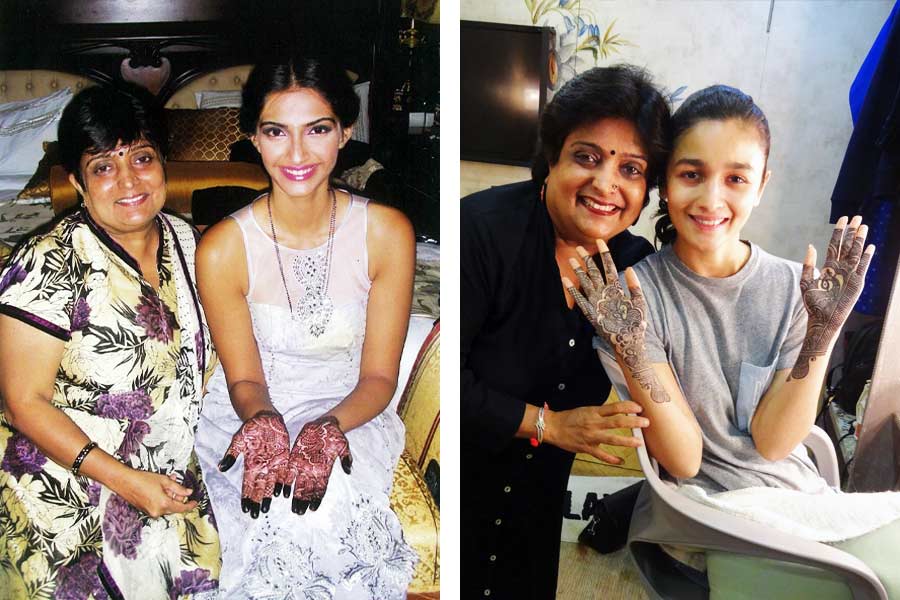 আলিয়া ভট্ট থেকে দীপিকা পাড়ুকোন, ক্যাটরিনা কইফ থেকে সোনম কপূর— বলিউডের একাধিক অভিনেত্রীর বিয়ের অনুষ্ঠানে পাত্রীর হাতে মেহন্দি পরিয়ে দেন বীণা নাগদা। অম্বানীদের হাত ধরেই পরিচিতি গড়ে তুলেছিলেন এই তরুণী। বর্তমানে তারকাদের পছন্দের শিল্পী তিনি। শুধুমাত্র আড়ম্বরে মোড়া অনুষ্ঠানেই নয়, হিন্দি ছবিতেও কাজ করতে দেখা গিয়েছে বীণাকে।