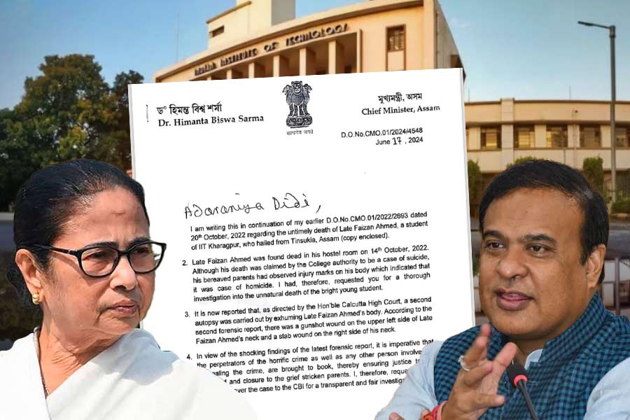 Assam CM Himanta Biswa Sharma writes to WB CM Mamata Banerjee to hand over probe into Kharagpur IIT student\\\\\\\\\\\\\\\\\\\\\\\\\\\\\\\'s death to CBI